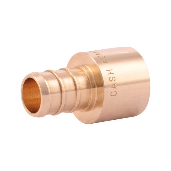 Sharkbite 1/2 in. FPT X 1/2 in. D FPT Brass Female Adapter, PK25 UC600LFCP25 - main